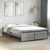 Image de vidaXL Cadre de lit sans matelas sonoma gris 140x190 cm 3279900
