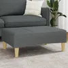 Image de Repose pied gris foncé 77x55x31 cm tissu