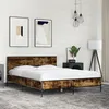 Image de vidaXL Cadre de lit sans matelas chêne fumé 140x200 cm 3279999