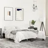 Image de vidaXL Bed Frame Black 150x200 cm Engineered Wood and Metal bed guest bed double bed bedroom furniture bed base 3280232