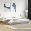 Image de vidaXL Cadre de lit sonoma gris 180x200 cm bois dingénierie meuble de chambre à coucher sommier lit de palette lit lit 3281173