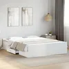 Image de vidaXL Cadre de lit avec tiroirs sans matelas blanc 160x200 cm 3280279