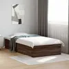 Image de vidaXL Cadre de lit avec tiroirs sans matelas chêne marron 75x190 cm 3280446