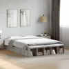 Image de vidaXL Cadre de lit sans matelas sonoma gris 150x200 cm 3280564