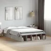 Image de vidaXL Cadre de lit gris béton 120x190 cm bois dingénierie lit lit double lit de rangement sommier meubles de chambre 3280597