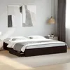 Image de vidaXL Cadre de lit avec tiroirs sans matelas noir 200x200 cm 3280630
