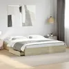 Image de vidaXL Cadre de lit avec tiroirs sans matelas chêne sonoma 180x200 cm 3280638