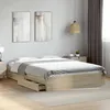 Image de vidaXL Cadre de lit avec tiroirs sans matelas chêne sonoma 160x200 cm 3280645