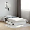 Image de vidaXL Cadre de lit avec tiroirs sans matelas blanc 90x190 cm 3280706
