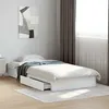 Image de vidaXL Cadre de lit avec tiroirs sans matelas blanc 75x190 cm 3280713