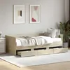 Image de vidaXL Lit de jour avec tiroirs sans matelas chêne sonoma 90x190 cm 3280827