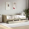 Image de vidaXL Lit de Jour avec Tiroirs Canapé-lit avec Rangement Lit dInvité Meuble de Salon Chambre à Coucher Moderne Chêne 3280834