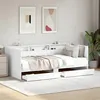 Image de vidaXL Lit de jour avec tiroirs sans matelas blanc 90x190 cm 3280853