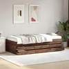 Image de vidaXL Lit de jour avec tiroirs sans matelas chêne marron 75x190 cm 3280894