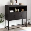 Image de vidaXL Buffet noir 1005x39x107 cm acier 846590