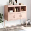 Image de vidaXL Buffet Armoire avec Compartiments Placard avec Porte Meuble de Rangement Chambre Salon Intérieur Rose 846591