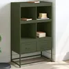 Image de vidaXL Buffet haut vert olive 68x39 x1115 cm acier 846606