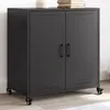 Image de vidaXL Buffet Armoire avec Porte Placard avec Rangement Organisateur de Salle de Séjour Salon Maison Intérieur Noir 846656