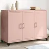 Image de vidaXL Buffet Armoire avec Porte Placard avec Rangement Organisateur de Salle de Séjour Salon Maison Intérieur Rose 846681