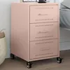 Image de vidaXL Table de chevet rose 36x39x59 cm acier 846729