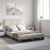 Image de vidaXL Cadre de lit sans matelas gris 140x200 cm bois massif de pin 3281564