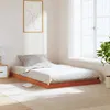 Image de vidaXL Cadre de lit sans matelas cire marron 120x190cm bois pin massif 847156