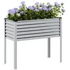 Image de vidaXL Jardinière 100x45x90 cm acier inoxydable jardinière dextérieur bac à fleurs bac à tomates 4008973