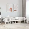 Image de vidaXL Cadre de lit sans matelas blanc 75x190 cm bois de pin massif 846983