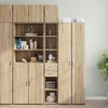 Image de vidaXL Armoire de rangement mince chêne sonoma 30x425x225 cm armoire de rangement de salle de bain unité de rangement de 3281268