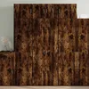 Image de vidaXL Armoire de rangement chêne fumé 70x425x225cm bois dingénierie armoire de rangement de salle de bain unité de 3281333