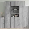 Image de vidaXL Buffet haut sonoma gris 70x425x185 cm bois dingénierie 3281376