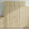 Image de vidaXL Buffet haut chêne sonoma 80x425x185 cm bois dingénierie buffet armoire de rangement panneau latéral armoire 3281436