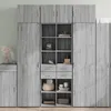 Image de vidaXL Buffet haut sonoma gris 70x425x185 cm bois dingénierie 3281467