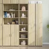 Image de vidaXL Buffet haut chêne sonoma 40x41x185 cm bois dingénierie buffet armoire de rangement armoire haute armoire 3281668