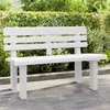 Image de vidaXL Banc de jardin blanc 110x52x71 cm polypropylène banc dextérieur siège de jardin chaise longue de jardin banc de 4009379