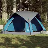 Image de vidaXL Tente de camping de cabine 4 personnes bleu imperméable 4009453