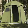 Image de vidaXL Tente de douche 2 personnes vert olive imperméable tente tente de jardin abri dextérieur tente de camping abri 4009536