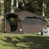 Image de vidaXL Tente familiale tunnel 6 personnes marron imperméable tente tente de jardin abri extérieur tente de camping abri 4009576