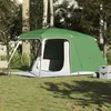 Image de vidaXL Tente de camping avec dôme porche 5 personnes vert imperméable tente abri de camping abri de jardin tente de 4009581