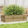 Image de vidaXL Jardinière 90x40x23 cm bois de pin imprégné jardinière dextérieur bac à fleurs boîte à plantes jardinière de 847227