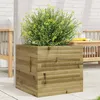 Image de vidaXL Jardinière 50x50x455 cm bois de pin imprégné jardinière dextérieur bac à fleurs boîte à plantes jardinière de 847247