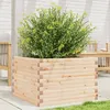 Image de vidaXL Jardinière 70x70x455 cm bois de pin massif jardinière dextérieur bac à fleurs boîte à plantes jardinière de 847253