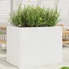 Image de vidaXL Jardinière blanc 90x60x685 cm bois de pin massif jardinière dextérieur bac à fleurs bac à tomates jardinière de 3282500