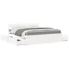 Image de vidaXL Lit avec tiroirs et matelas blanc 180x200 cm bois massif de pin 3281890