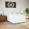 Image de vidaXL Cadre de lit sans matelas blanc similicuir sommier cadre de lit plateforme cadre de lit rembourré 3284580