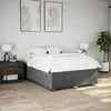 Image de vidaXL Cadre de lit sans matelas gris foncé 140x190 cm tissu 3284833