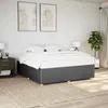 Image de vidaXL Cadre de lit sans matelas gris foncé 200x200 cm tissu 3284964