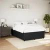 Image de vidaXL Cadre de lit Noir 140x190 cm Velours sommier cadre de lit plateforme cadre de lit rembourré meuble de chambre à 3285008