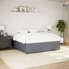 Image de vidaXL Cadre de lit sans matelas gris foncé 200x200 cm velours 3285031