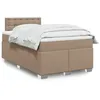 Image de vidaXL Sommier à lattes de lit avec matelas Cappuccino 120x200 cm 3288419